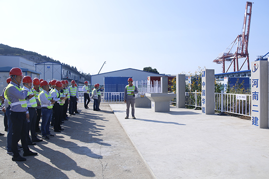 拼搏手机版（中国）与会领导察看现场样板区