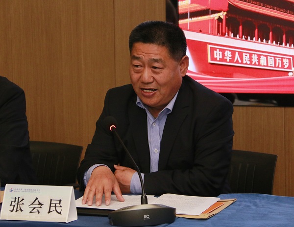 拼搏手机版（中国）党委书记张会民作《河南二建拼搏手机版（中国）党委2021年度工作报告》.jpg
